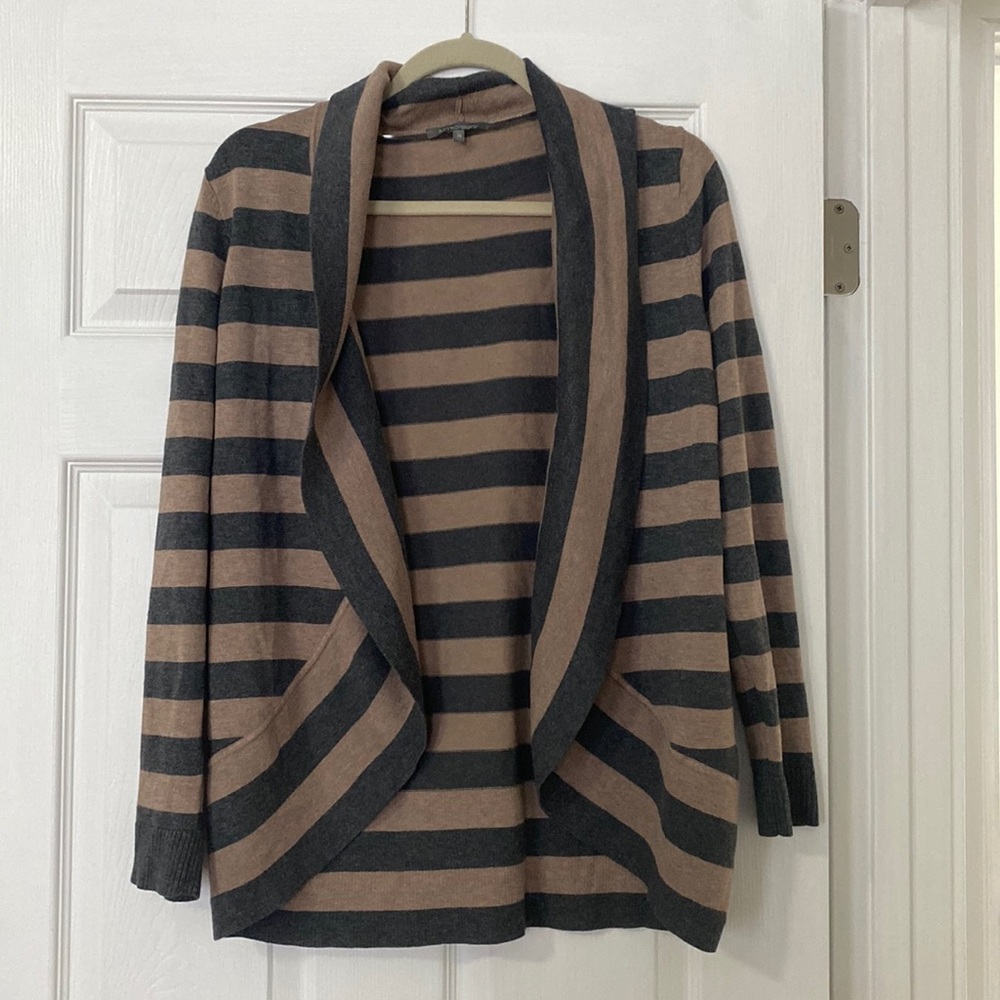 Striped Retro-ology open cardigan, medium